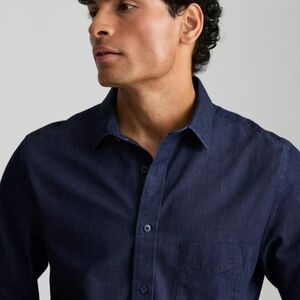 UNTUCKit Wrinkle-Free Denim Cinzano Shirt - Regular Fit - Small